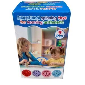 9 Pcs Math Fact Fidget Spinners Educational Arithmetic Learning Toys Set NEW